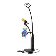 Đèn giá đỡ điện thoại và mic micro với led
