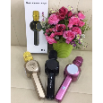 Micro kèm Loa Bluetooth H6 mic hát karaoke