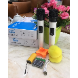 Mic không dây V5 2 mic Bose hát karaoke