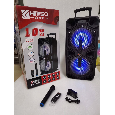 Loa kéo di động KIMISO QS-1001 (Bass đôi 10, 1 Mic không dây)
