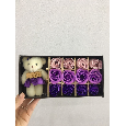 Hoa hồng sáp 12 bông + gấu