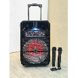 Loa kéo di động KIMISO QS-1209 (Bass 12, 2 Mic không dây)