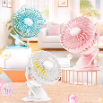 Quạt tích điện mini đa năng kẹp bàn S9