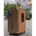 LOA KÉO DI ĐỘNG KIOMIC K123 - (LOA 3 TẤC, KÈM 2 MICRO)