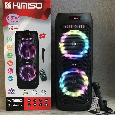 Loa Di Động Karaoke KIMISO QS-6602 (Bass đôi 6.5 x2, 1 Micro có dây)