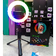 Đèn LED LiveStream RGB LED MJ07 nhiều màu kèm giá đỡ điện thoại