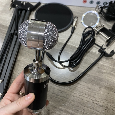 COMBO Micro Thu Âm BM-868 (Mic, Màng Lọc, Kẹp Bàn)