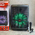 Loa Kéo Di Động Karaoke KIMISO QS-1291 (Bass 12, 1 Micro có dây)