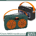 Đài FM Bluetooth/USB/TF XM-U5 - Pin năng lượng mặt trời