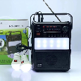 Loa Bluetooth FM/USB/TF NNS NS-8033LS (Pin năng lượng mặt trời, kèm 2 bóng đèn LED)
