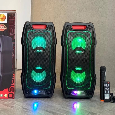 Loa Di Dộng Karaoke KIMISO QS-8606 (Bass đôi 6.5x2, 1 Micro)