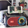 Đài FM Bluetooth/USB/TF EPE FP-282-S (Đèn Pin, Pin năng lượng mặt trời)