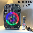 Loa Bluetooth Karaoke NNS NS-8002MIC (Bass 6.5, 1 Micro có dây)