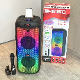 Loa Di Động Karaoke KIMISO QS-4217 (Bass đôi 8x2, 1 Micro không dây)