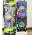Loa Di Động Karaoke HS-TD12P8 (Bass đôi 12x2, 2 Micro không dây)