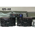 Dàn Karaoke Mini KIMISO QS-A8 (Bass đôi 8, Amply, 1 Micro dây)