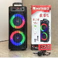 Loa Kéo Di Động Karaoke KIMISO QS-7604 (Bass đôi 6.5x2, 1 Micro có dây)