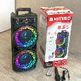 Loa Bluetooth Karaoke KIMISO QS-7605 (Bass đôi 6.5x2, 1 Micro có dây)