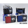 Đài FM Bluetooth/USB/TF NNS NS-8065S (Pin năng lượng mặt trời)