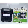 Đài FM Bluetooth/USB/TF NNS NS-8032LS (Pin năng lượng mặt trời, Kèm 3 bóng đèn LED tròn)