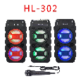 LOA BLUETOOTH KARAOKE HL-302 (Kèm 1 Micro Có Dây)
