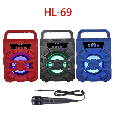 LOA BLUETOOTH KARAOKE HL-69 (Kèm 1 Micro Có Dây)