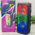 Loa Bluetooth Karaoke QTY-8811 (Bass đôi 8x2, Kèm Micro Có Dây)