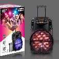 Loa Kéo Bluetooth Karaoke YB-1502 (Bass đôi 15, 2 Micro)