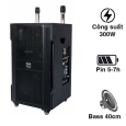 Loa kéo Arirang MK3, Bass 40cm, 300W, Pin 5-7h 