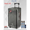 Loa Kéo Di Động Karaoke KV-35 (Bass 40cm, 2 Micro)
