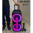 Loa Bluetooth Karaoke KIMISO QS-4224 (Bass đôi 10 x2, 1 Micro không dây)