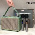 LOA BLUETOOTH KARAOKE QiXi SK-2036 (Kèm 2 Micro không dây)