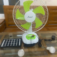 Quạt Tích Điện Năng Lượng Mặt Trời Sunisi FT30 (Tặng 2 Bóng Đèn Tích Hợp)