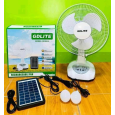 Quạt Tích Điện Năng Lượng Mặt Trời GDLITE GD-8019 (Tặng 2 Bóng Đèn Tích Hợp)