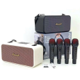 Loa Bluetooth Karaoke Marshall 186PRO (Kèm 2 Micro Không Dây)