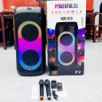 Loa Bluetooth Karaoke NDR-810 (Bass đôi 8,  2 Micro)