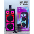 Loa Bluetooth Karaoke NDR-0101 (Bass đôi 10x2, 2 Micro)