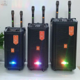 Loa Kéo Di Động Karaoke JBZ 1206 (Bass đôi, Kèm 2 Micro)