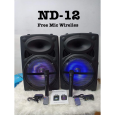 LOA KÉO KARAOKE NDR-12 | ND-12 (BASS 12, 1 MICRO)