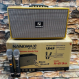 Loa Karaoke Xách Tay Nanomax X-210B (Bass 16cmx2, 2 Micro)