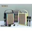 LOA BLUETOOTH KARAOKE M2003 (KÈM 2 MICRO)