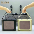 LOA BLUETOOTH KARAOKE M2006 (KÈM 2 MICRO)