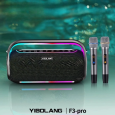 LOA BLUETOOTH KÈM 2 MICRO YIBOLANG F3PRO