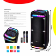Loa Karaoke NDR-930 (Bass đôi 10, 2 Micro không dây)
