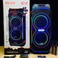 Loa Karaoke NDR-1810 (Bass đôi 10, 2 Micro không dây)