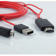Cáp Hdmi Lên HDTV cho Galaxy S3, S4, Note 2, Note 3, Mega, Tab 3, Note 8