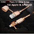 Cáp 2in1 cho Apple,Samsung chính hãng Xundd
