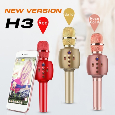 H3 Míc hát micro karaoke Loa kèm micro 3 trong 1 kết nối Bluetooth - Míc hát micro karaoke